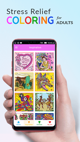 Stress Relief Adult Color Book on the App Store